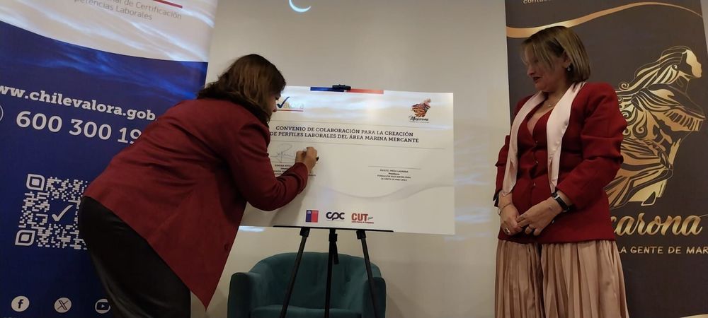 Imagen de portada - Mascarona and ChileValora agree on certifications for maritime workers
