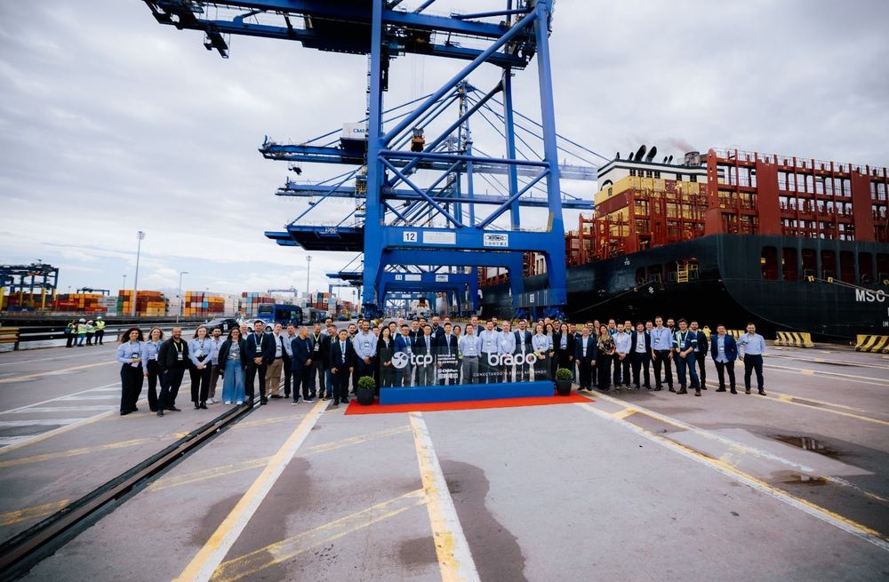 Imagen de portada - Paranaguá Terminal Inaugurates Third Railway Line with 757 Meters of Track