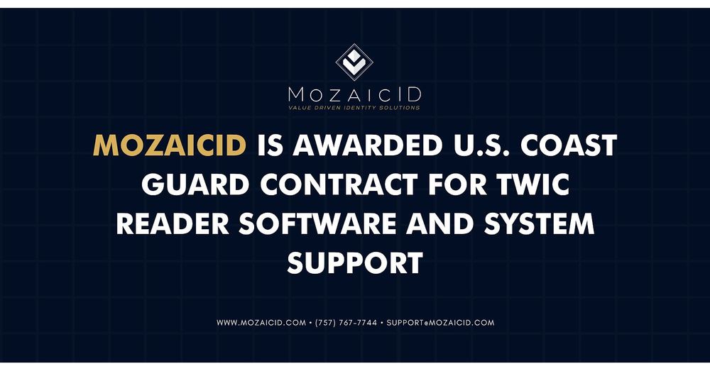 Imagen de portada - Parroco Production Group, Inc. (MozaicID) Awarded U.S. Coast Guard Contract for TWIC Reader Software and System Support
