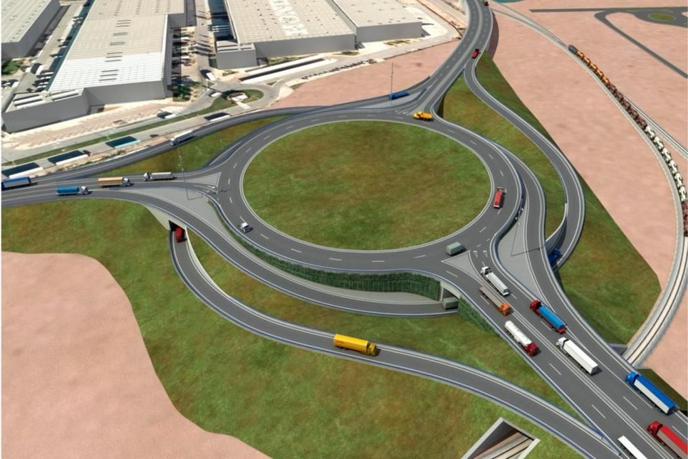 Imagen de portada - Port of Barcelona to tender road junction connecting new accesses in the southern zone