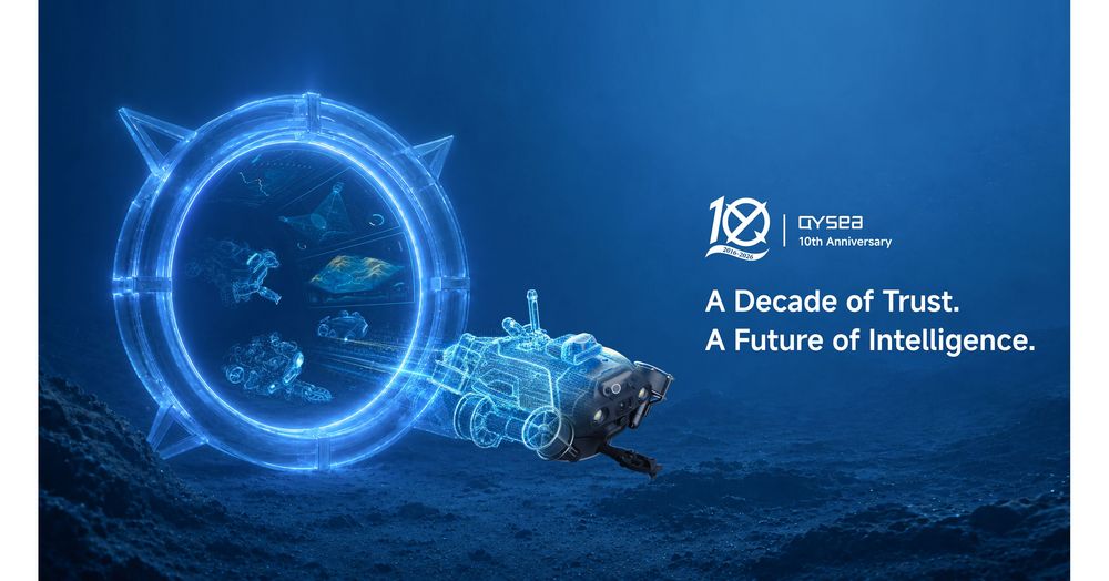 Imagen de portada - QYSEA celebra su décimo aniversario con una estrategia para sistemas de robótica submarina inteligente