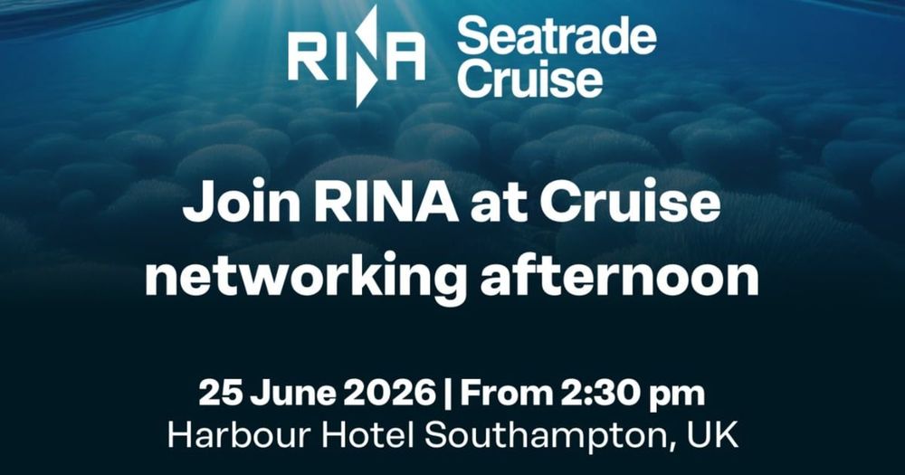Imagen de portada - RINA organizará un evento de networking de cruceros en Southampton