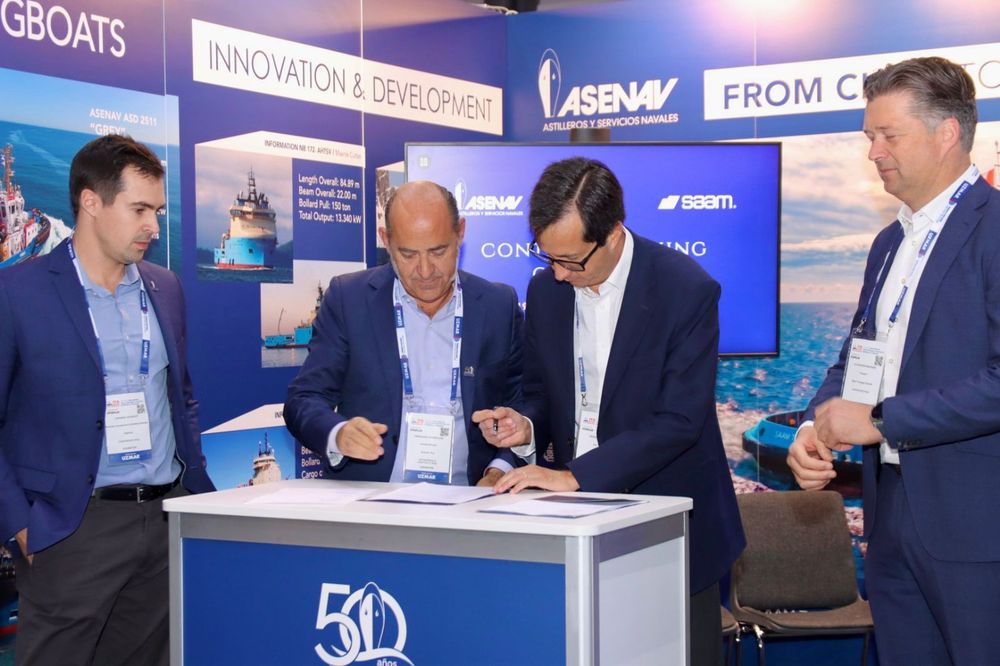 Imagen de portada - SAAM Towage Orders Second Tugboat from Asenav as Part of its Fleet Expansion and Renewal Plan