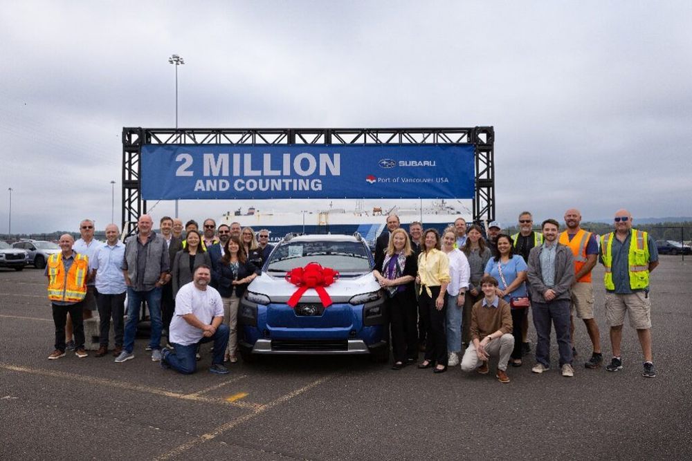 Imagen de portada - Subaru Reaches 2 Million Vehicles at Port of Vancouver USA