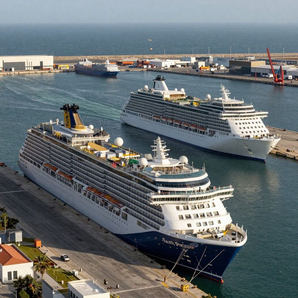 Imagen de portada - The Port of Santander Again Receives Simultaneous Visit of Two Cruise Ships Today