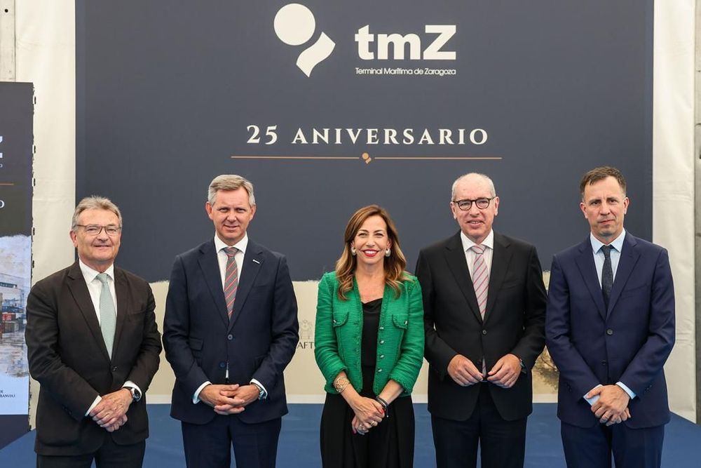 Imagen de portada - The Zaragoza Maritime Terminal (tmZ) inaugurates its expansion coinciding with its 25th anniversary