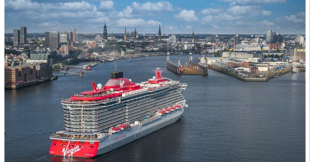 Imagen de portada - Valiant Lady marca la escala inaugural de Virgin Voyages en Hamburgo