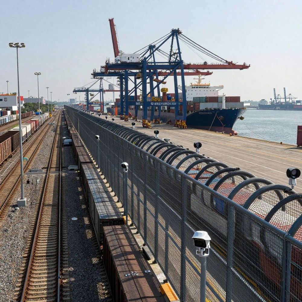 Imagen de portada - Works Completed on New Security Fencing Between Raos Control and Port Rail Access