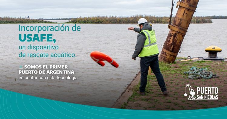 Puerto San Nicolás se convierte en el primer puerto del país en incorporar un dispositivo de rescate acuático teledirigido