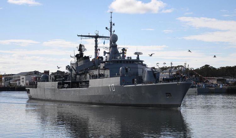 El destructor ARA “Almirante Brown” amarró en Ushuaia previo a su participación en los ejercicios SIFOREX y UNITAS
