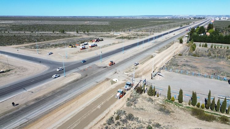Avanza la última etapa de la doble trocha entre Puerto Madryn y Trelew