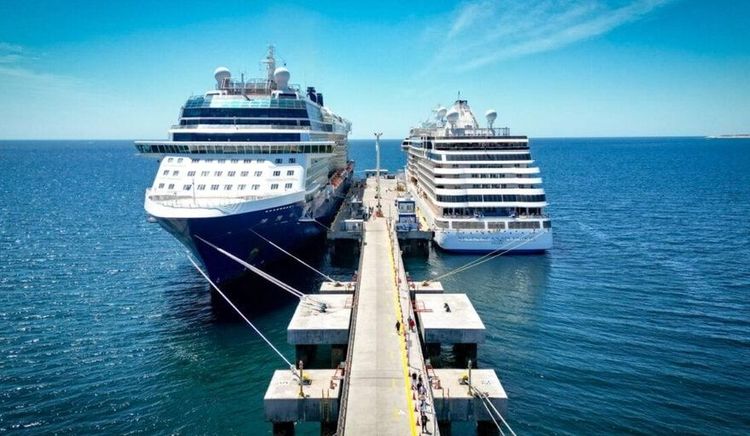 Operativo simultáneo en Puerto Madryn por el arribo de los cruceros Viking Jupiter y Marina