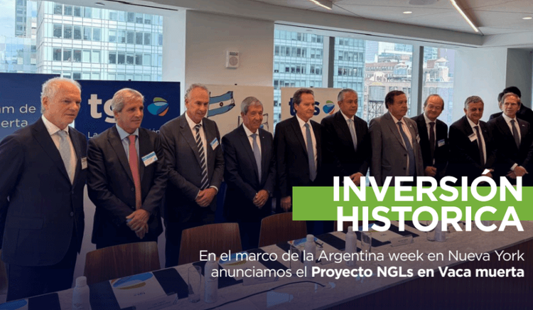 TGS anunció un proyecto de US$ 3.000 millones para procesar gas de Vaca Muerta y exportar líquidos