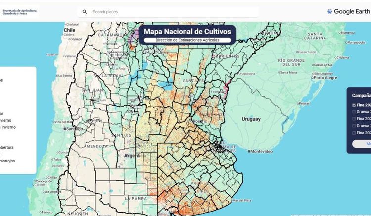 El Gobierno presentó un mapa digital para monitorear cultivos y campañas agrícolas en todo el país