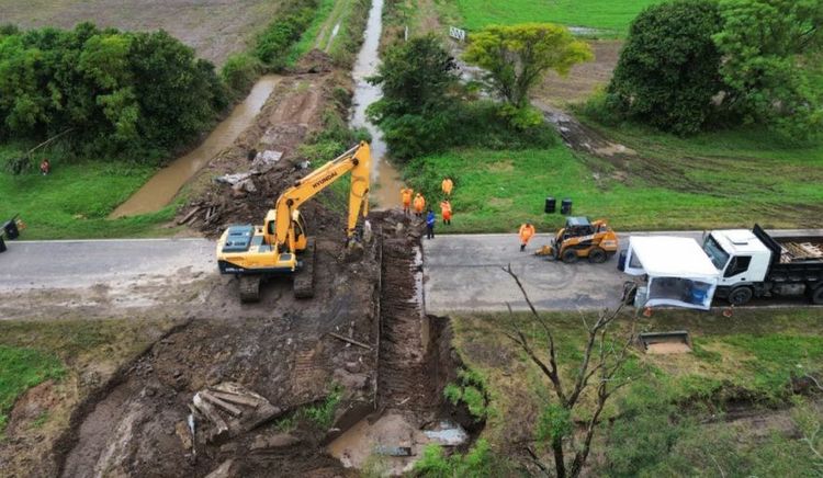 La Provincia de Santa Fe realizó el arreglo provisorio de la Ruta Nacional 34