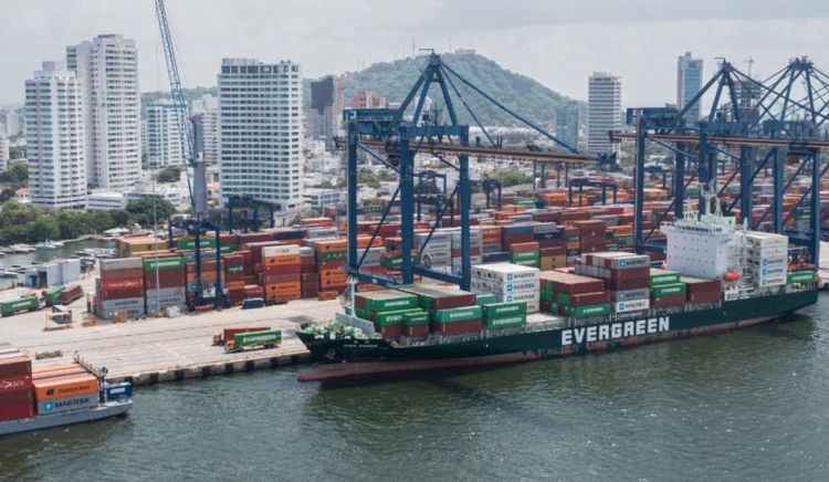El tráfico marítimo internacional de Colombia creció un 5,6% en el primer trimestre con los portacontenedores como motor