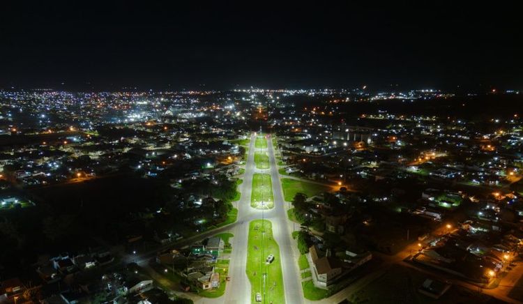 Avanza en la modernización del alumbrado público para consolidar un corredor vial seguro
