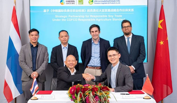 COFCO y Thanakorn acuerdan ampliar el comercio de soja sostenible