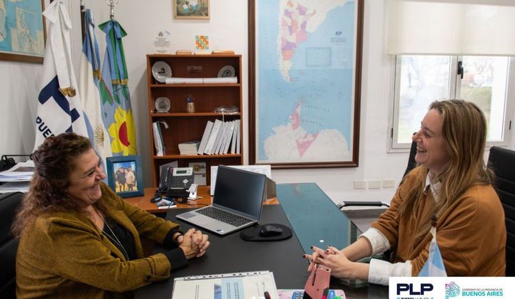 La Presidenta del Puerto La Plata recibió a la Secretaria General del gobierno bonaerense