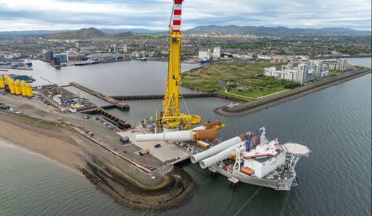 Finalizó la instalación de todos los monopilotes en el parque eólico marino Inch Cape de Escocia