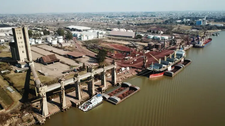 Diversificación de cargas en el Puerto San Nicolás: operó simultáneamente con siderurgia, agroexportación y químicos