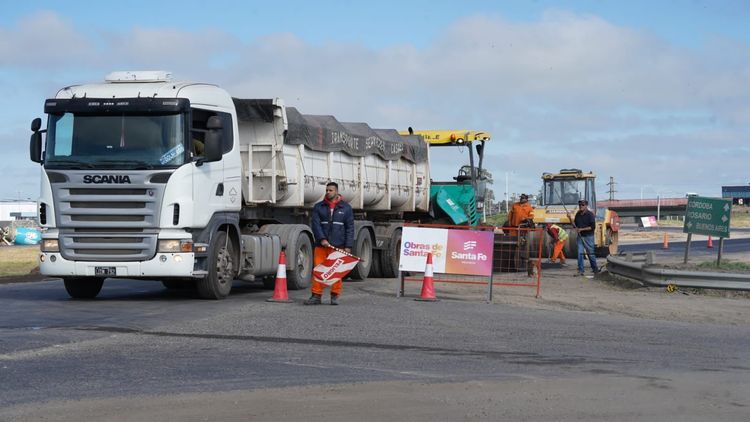 Avanzan las obras en la A012, el anillo vial de acceso a los puertos del Gran Rosario