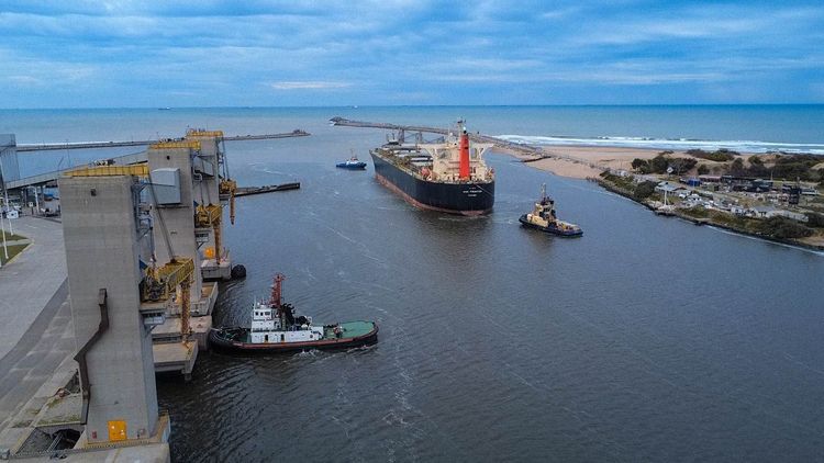 Los puertos argentinos tienen programada la carga de 4,3 millones de toneladas de granos y derivados