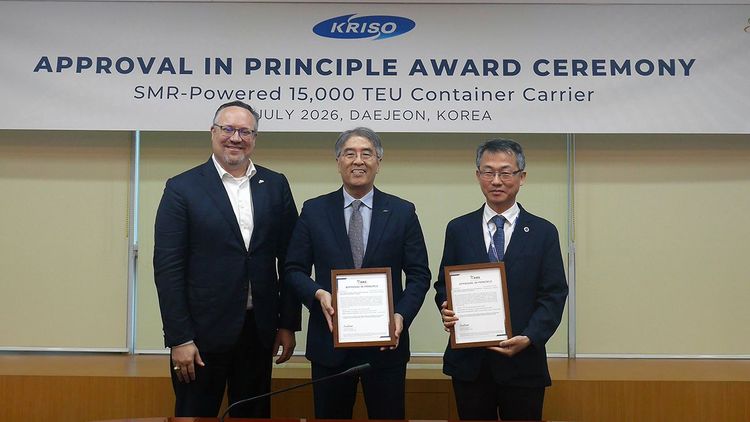 Imagen de portada - ABS Approves Design for 15,000 TEU Nuclear-Powered Containership by Kriso and Kaeri