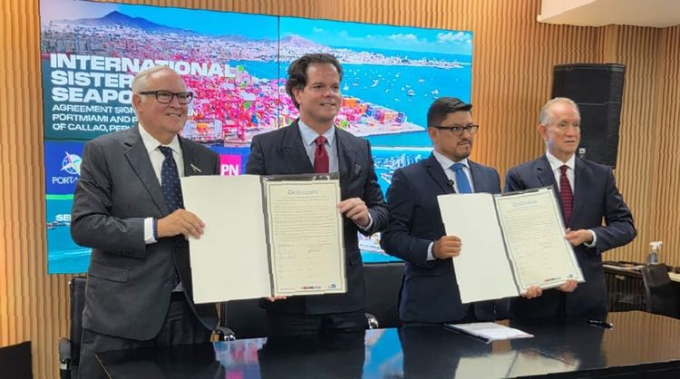 Imagen de portada - APN suscribe declaración para impulsar la cooperación entre el Puerto del Callao y el Puerto de Miami