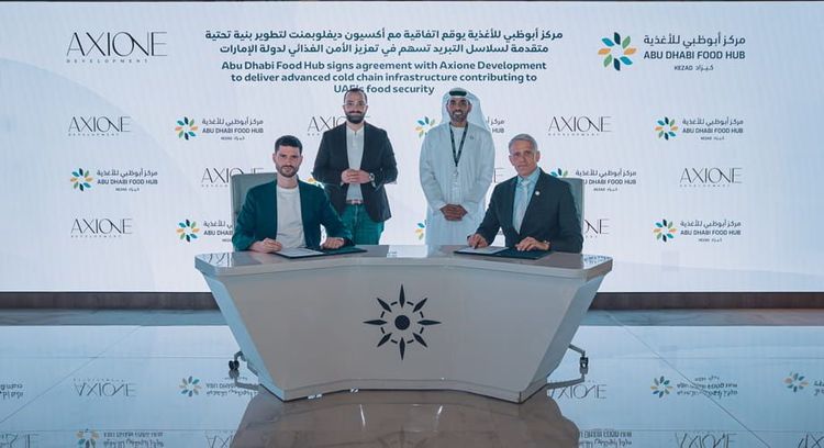Imagen de portada - Axione Development construirá infraestructura avanzada de cadena de frío en Abu Dhabi Food Hub