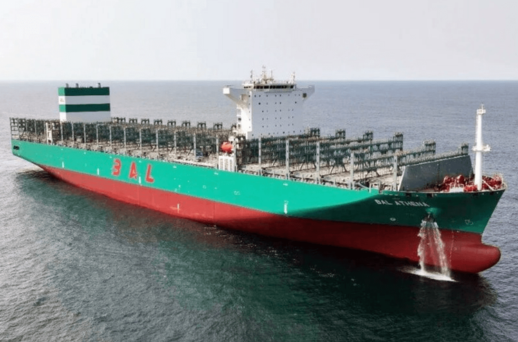 Imagen de portada - BAL Container Line Receives 14,786 TEU Containership from CSSC Jiangnan