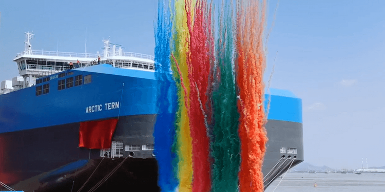 Imagen de portada - Buque Ro-Ro Arctic Tern Entregado a Wallenius Wilhelmsen