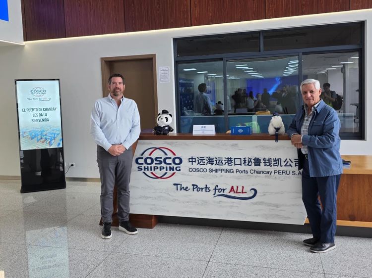 Imagen de portada - CAMAE and Representatives of Latin American Shipping Companies Conduct Protocol Visit to the Port of Chancay