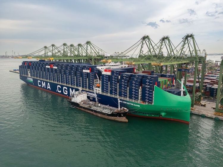Imagen de portada - CMA CGM Notre Dame Makes Its First Arrival in Le Havre