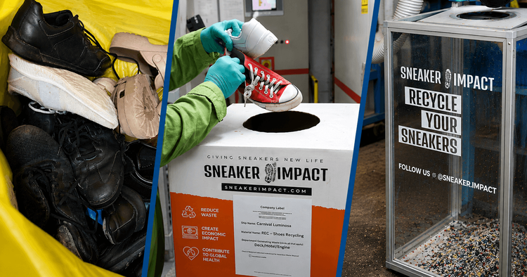 Imagen de portada - Carnival se asocia con Sneaker Impact para un programa de reciclaje de calzado en toda la flota