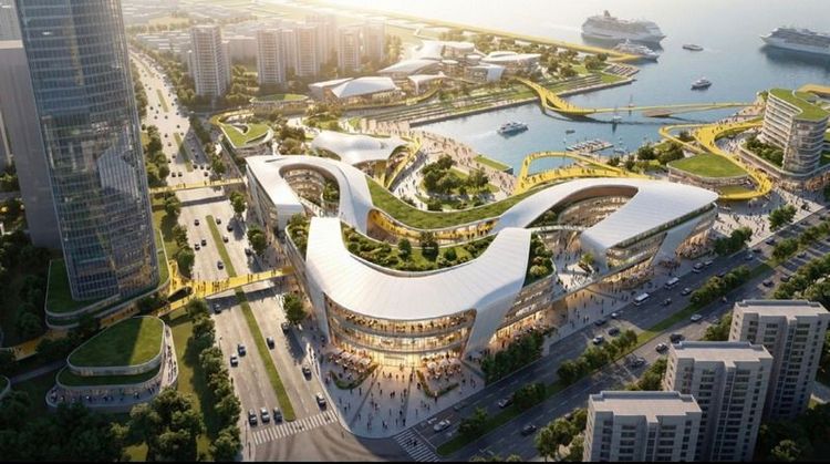 Imagen de portada - Comienza la construcción del puerto internacional de cruceros de Nantong Langshan en China