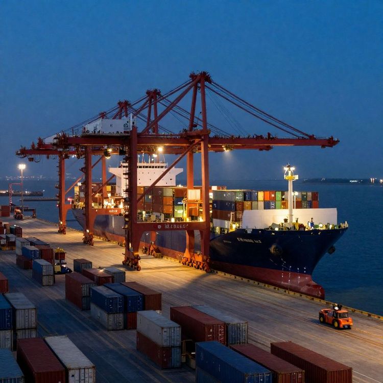 Imagen de portada - Contecon suma dos grúas de muelle en Manzanillo; suministro eléctrico pone a prueba su expansión
