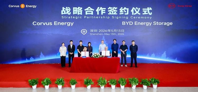Imagen de portada - Corvus Energy and BYD Energy Storage Strengthen Strategic Cooperation Agreement to Boost Maritime Battery Technology