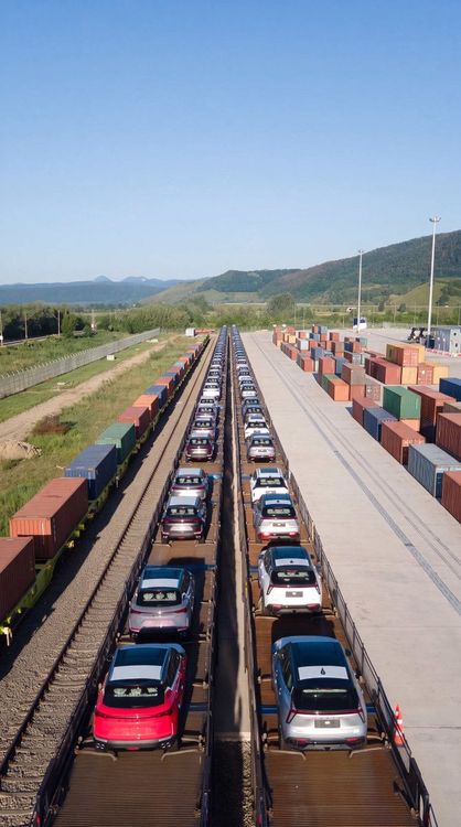 Imagen de portada - DP World lanza un corredor ferroviario para vehículos de Bélgica a Rumanía