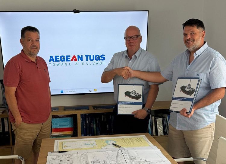 Imagen de portada - Damen entregará el remolcador ASD 2811 a Aegean Tugs Shipping Company