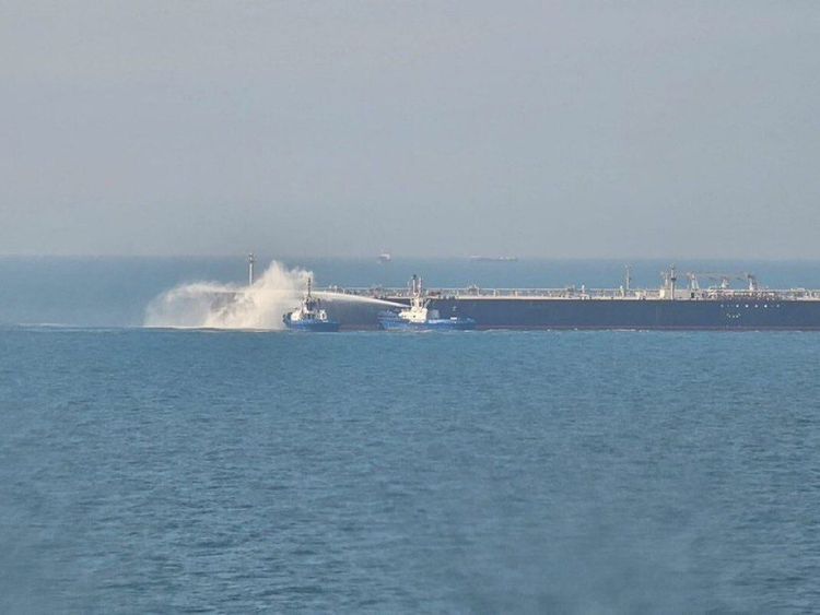 Imagen de portada - Drone Attack on New Andros Tanker in Iraqi Waters
