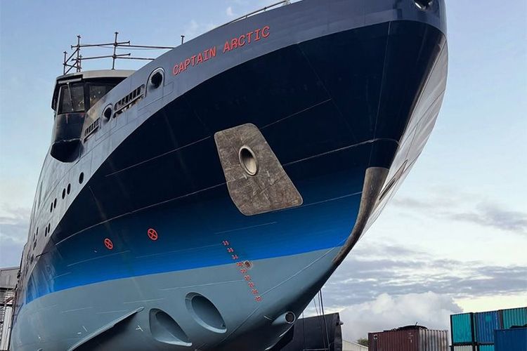 Imagen de portada - El Captain Arctic de Selar alcanza el 75% de finalización en el astillero de Mauricio