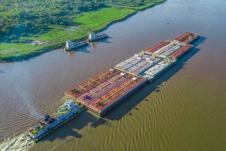 Imagen de portada - Grain River Cabotage in Argentina Reaches Five-Year High Volume