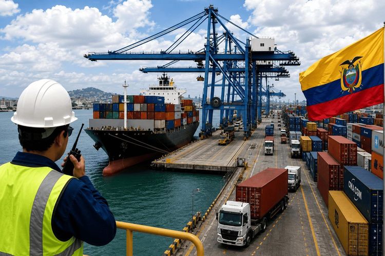 Imagen de portada - Guayaquil Ports Increase Cargo Movement Driven by Foreign Trade