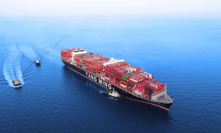Imagen de portada - Hanwha Ocean to Build Six 13,000 TEU LNG-Powered Container Ships for Yang Ming