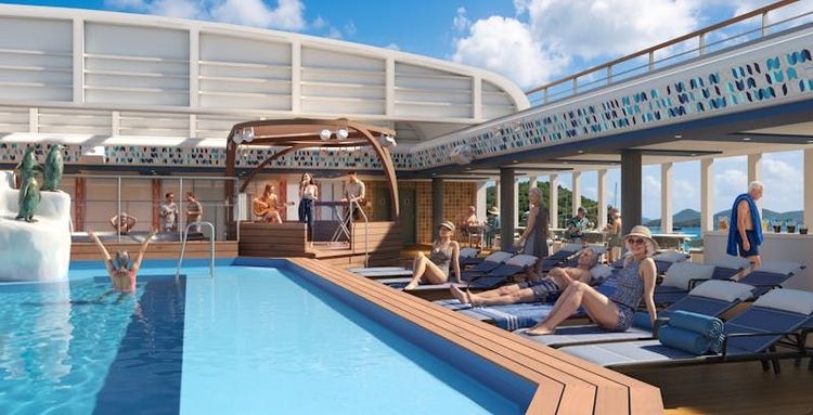Imagen de portada - Holland America Añade Escenarios de Banda en la Piscina Lido a los Barcos Oosterdam y Zuiderdam