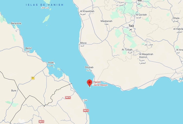 Imagen de portada - Houthis Seize Perim Island in Bab el-Mandeb