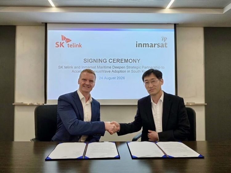 Imagen de portada - Inmarsat Maritime y SK telink amplían su asociación para la conectividad marítima NexusWave en Corea del Sur