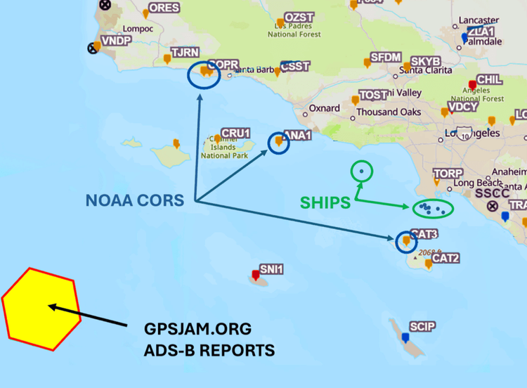 Imagen de portada - Interferencia de GPS cerca de California señala riesgos para la navegación marítima