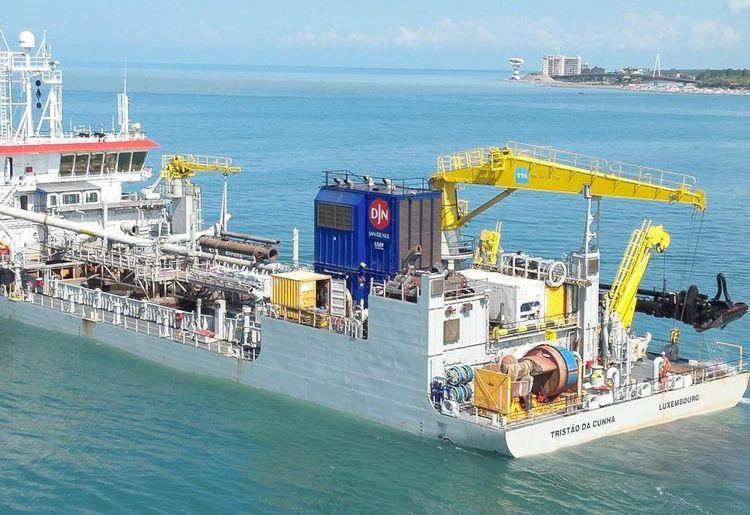 Imagen de portada - Jan De Nul acelera construcción de nuevo puerto de aguas profundas en Georgia